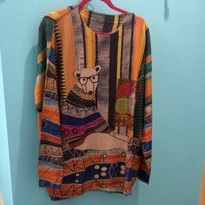 Colorful knitting/ crochet  Sweater
